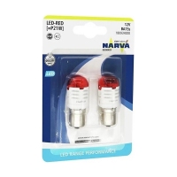 NARVA Range Performance LED N P21W 12V 2.8W BA15s, набор 2шт 18093